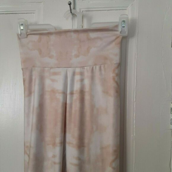 Irina Goldman fine art leggings high waist M Chakra Collection yoga peach - Picture 3 of 3